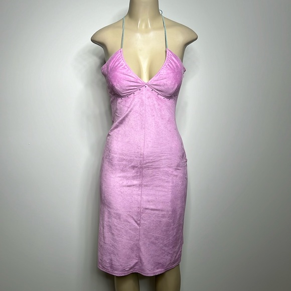 ABS Allen Schwartz Dresses & Skirts - ABS Allen Schwartz Pink Halter Midi Dress